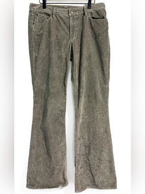 Eddie Bauer Stretch Corduroy Bootcut Pants Women’s 12 Sage Green Mid Rise